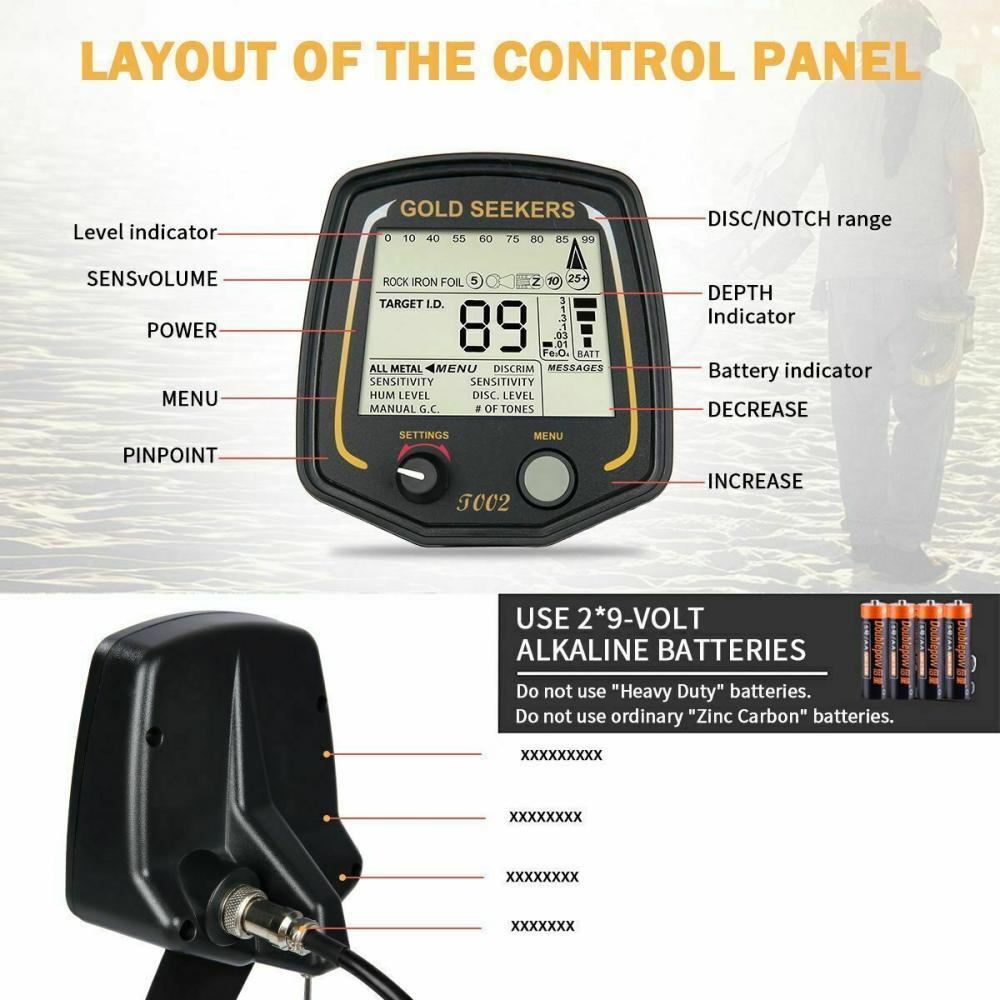 Finder Long Range Underground Treasure Pinpoint High Sensitivity Coin Digger Kit