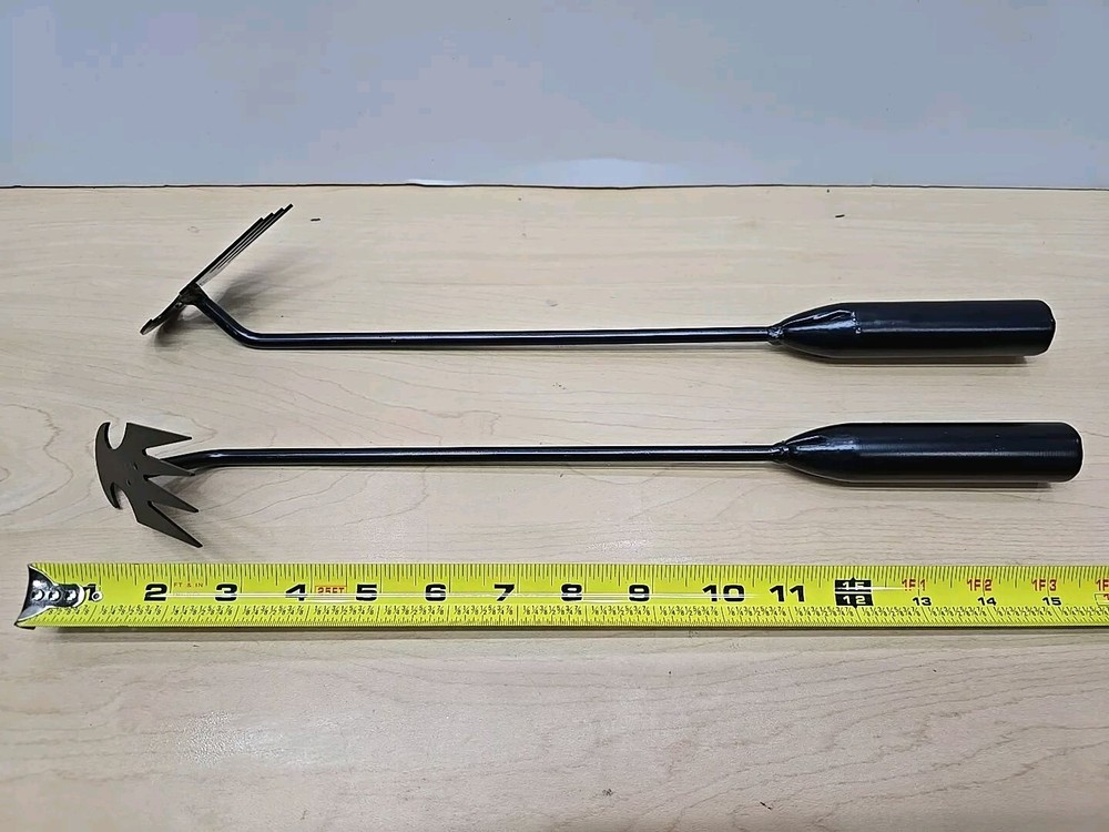 2 Weed Puller Tool Garden Pulling Portable Weeder Uprooting 4 Teeth Planting