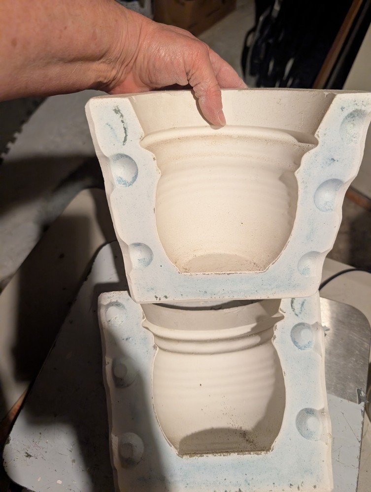 Stoneware Pot Planter Vintage Slip Casting Ceramic Mold