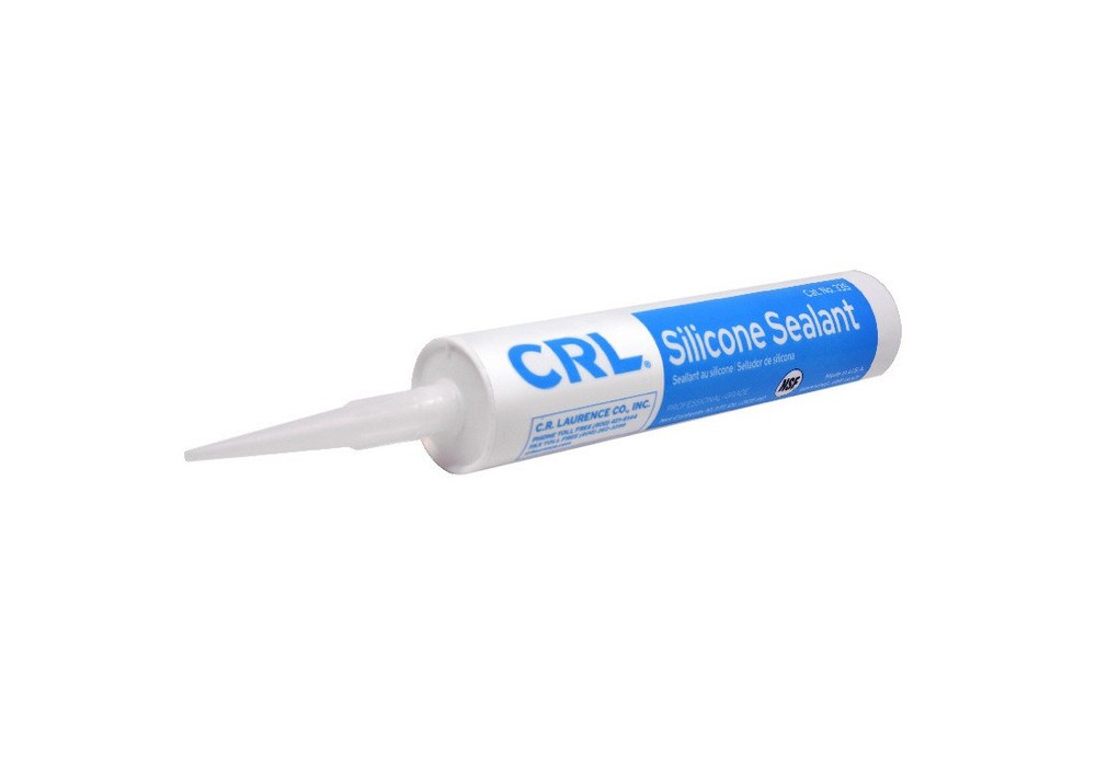 CRL Mildew Resistant Clear Silicone Sealant One Component Acetic Cure