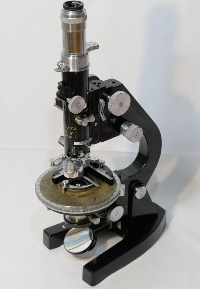 Leitz Rotating Mica Compensator for Polarizing Microscope 1950s Optics Antique