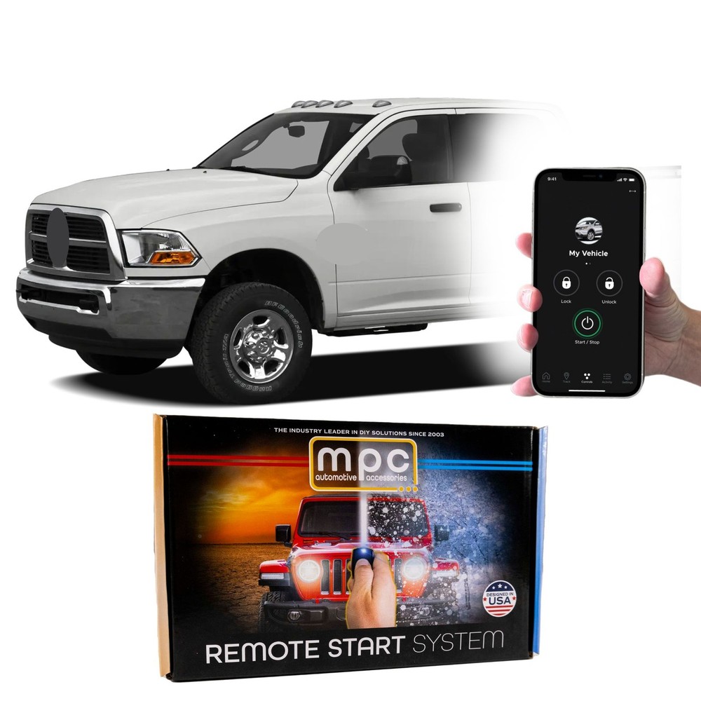 SmartPhone Activated Remote Start For 2011-2012 RAM 3500 - Plug & Play
