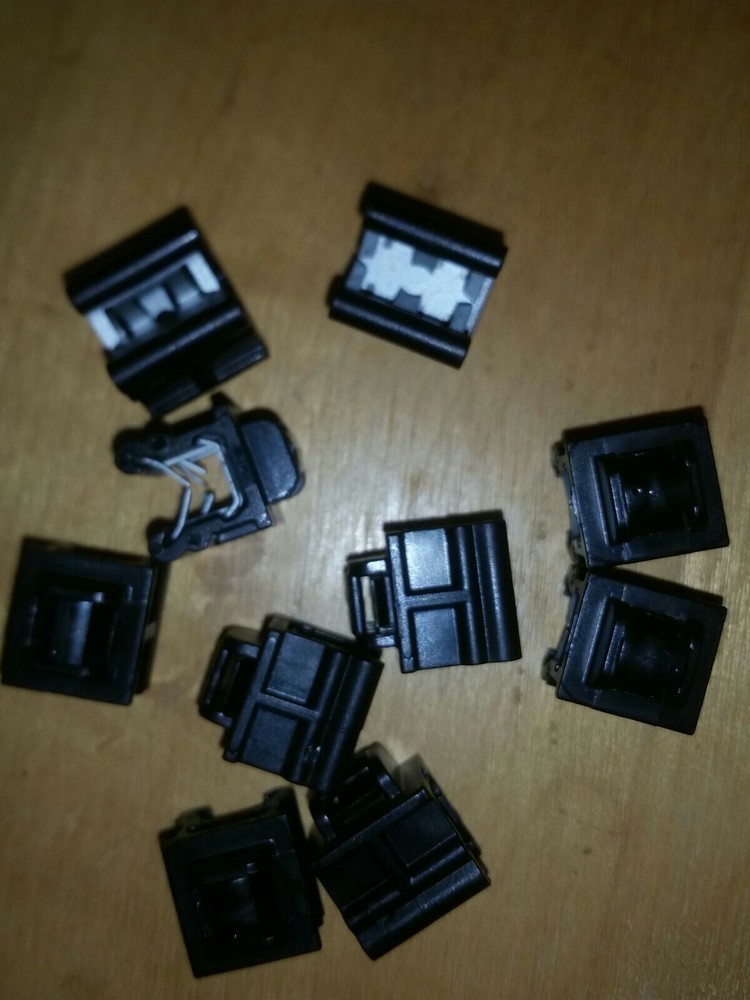 10 Pcs Edge Zip Tie Wire Cable  Clips (parallel and along edge)♡156-00873