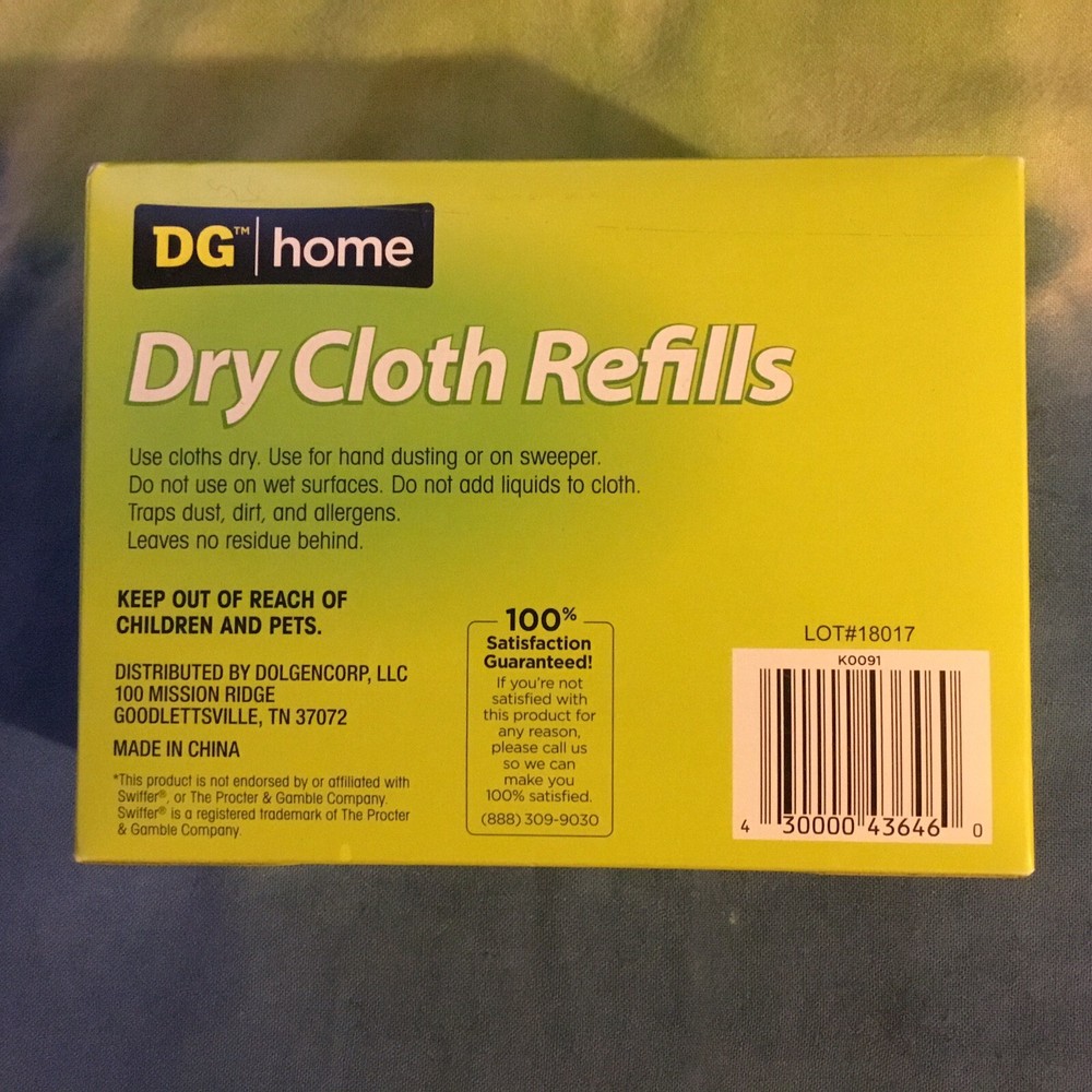 Dry Cloth Refills 16 Count New in Package