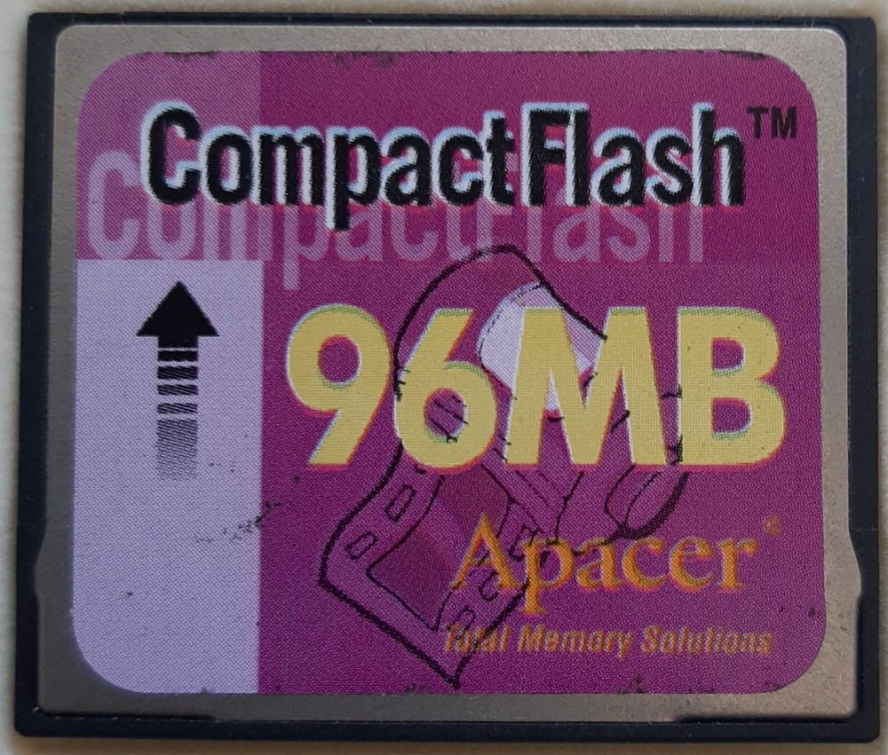 APACER 96MB COMPACT FLASH CARD ... PRICE SLASHED TODAY !