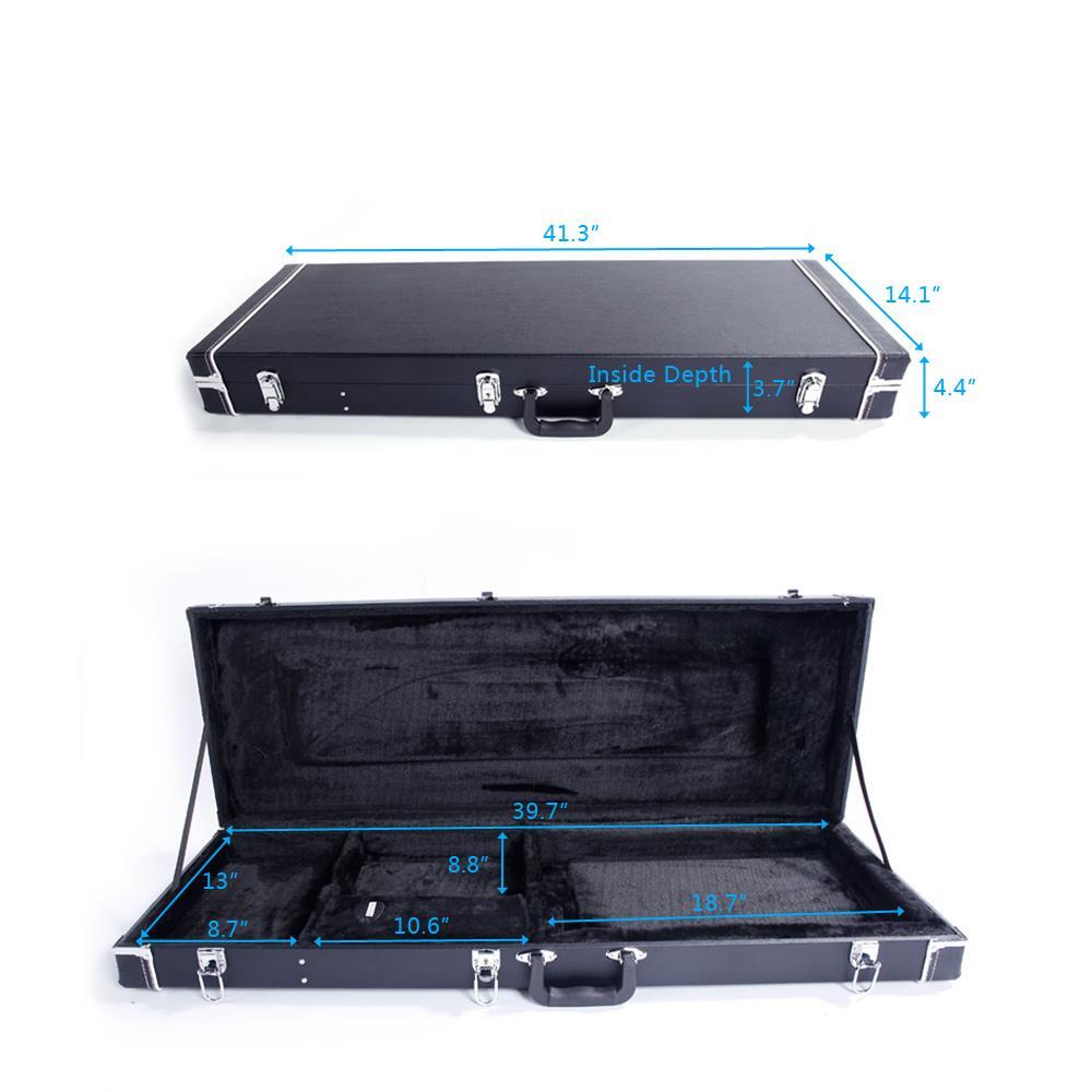 for GST GTL 170 SG Electric Hard-Shell Guitar Rectangular Case w/ Full Neck