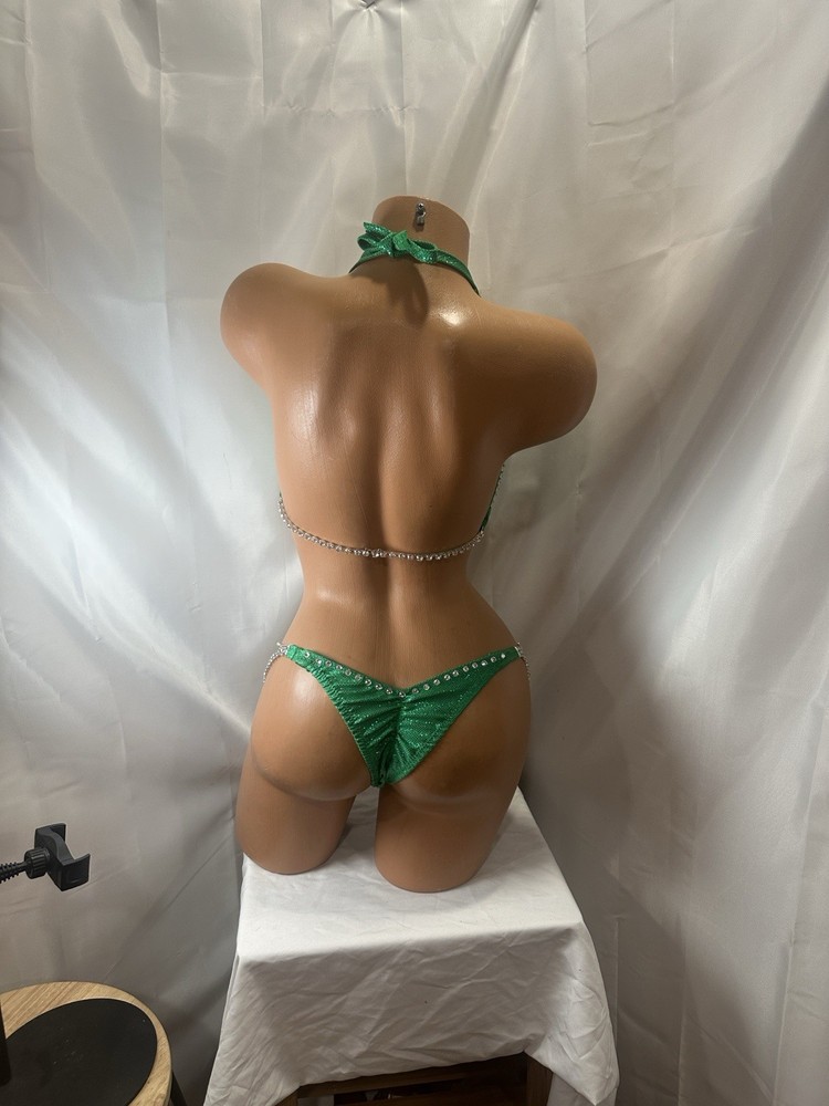 competition bikini suit Green 34DD CUP SIZE SMALL