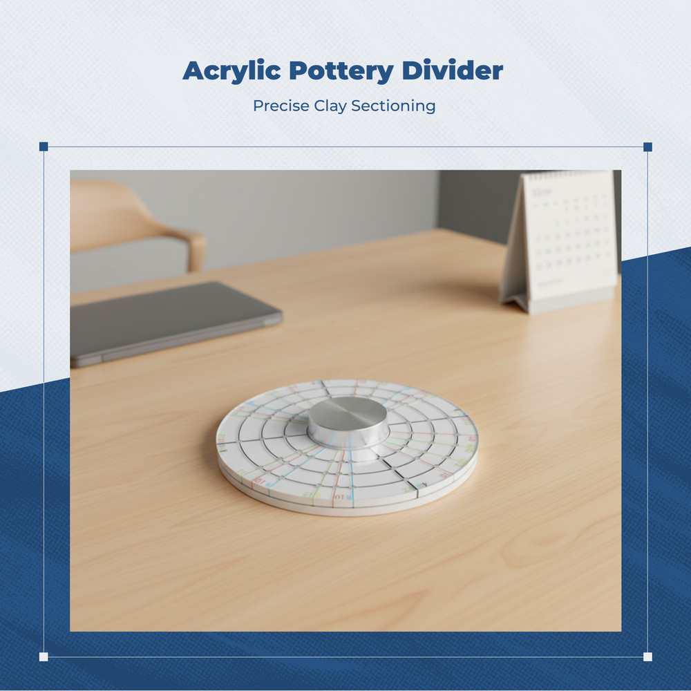 Circle Marking Disc Precise Division Pottery Tool Compact Size for Home Workshop