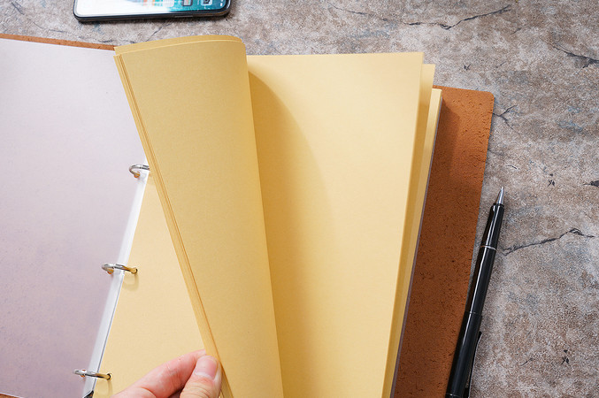 A4 Writing notes Notebook travel Diary Notepad handmade cow leather green Q271
