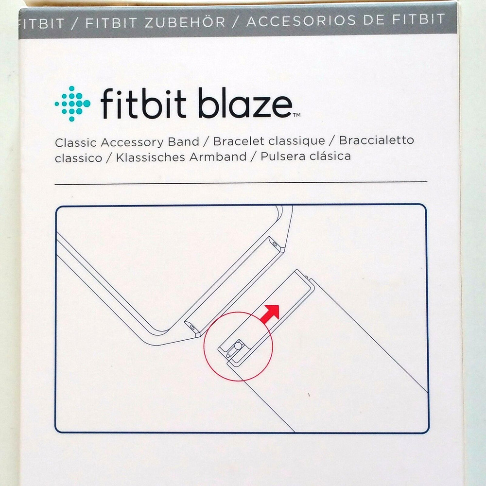 Fitbit Blaze Accessory Replacement Wrist Band Small Silicone Strap Blue New OEM