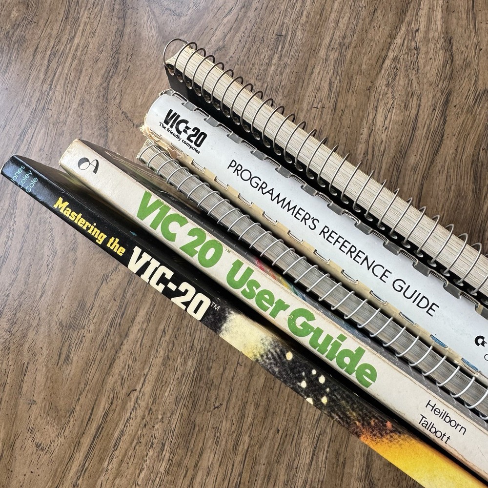 VTG Commodore VIC-20 5 Book Lot Mastering Programmer’s User Guide Compute Games