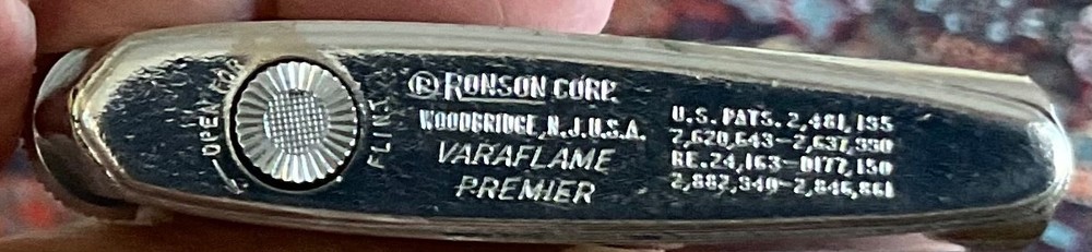 Vintage Ronson Premier Lighter VG / Working