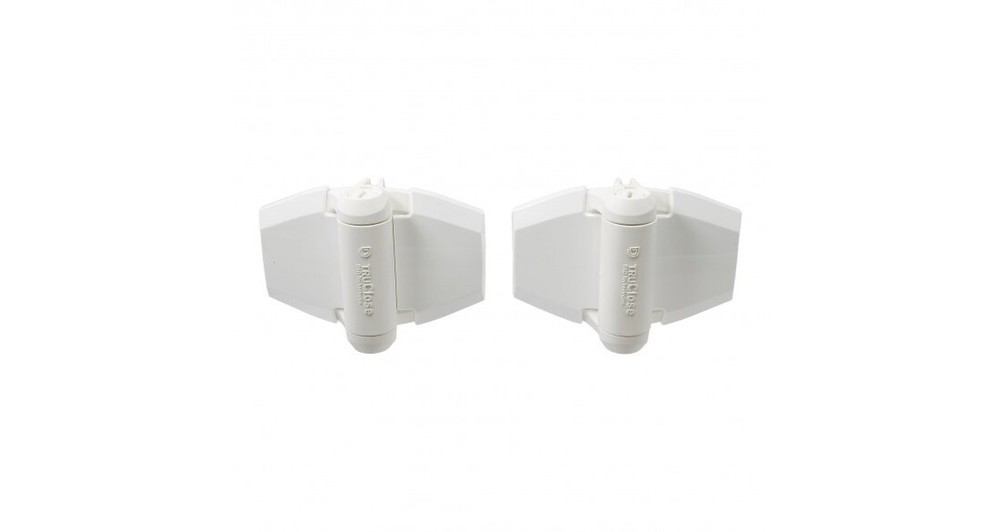 D&D Technologies 8000-1016 LokkLatch Latch With Standard Gate Hinge Kit White