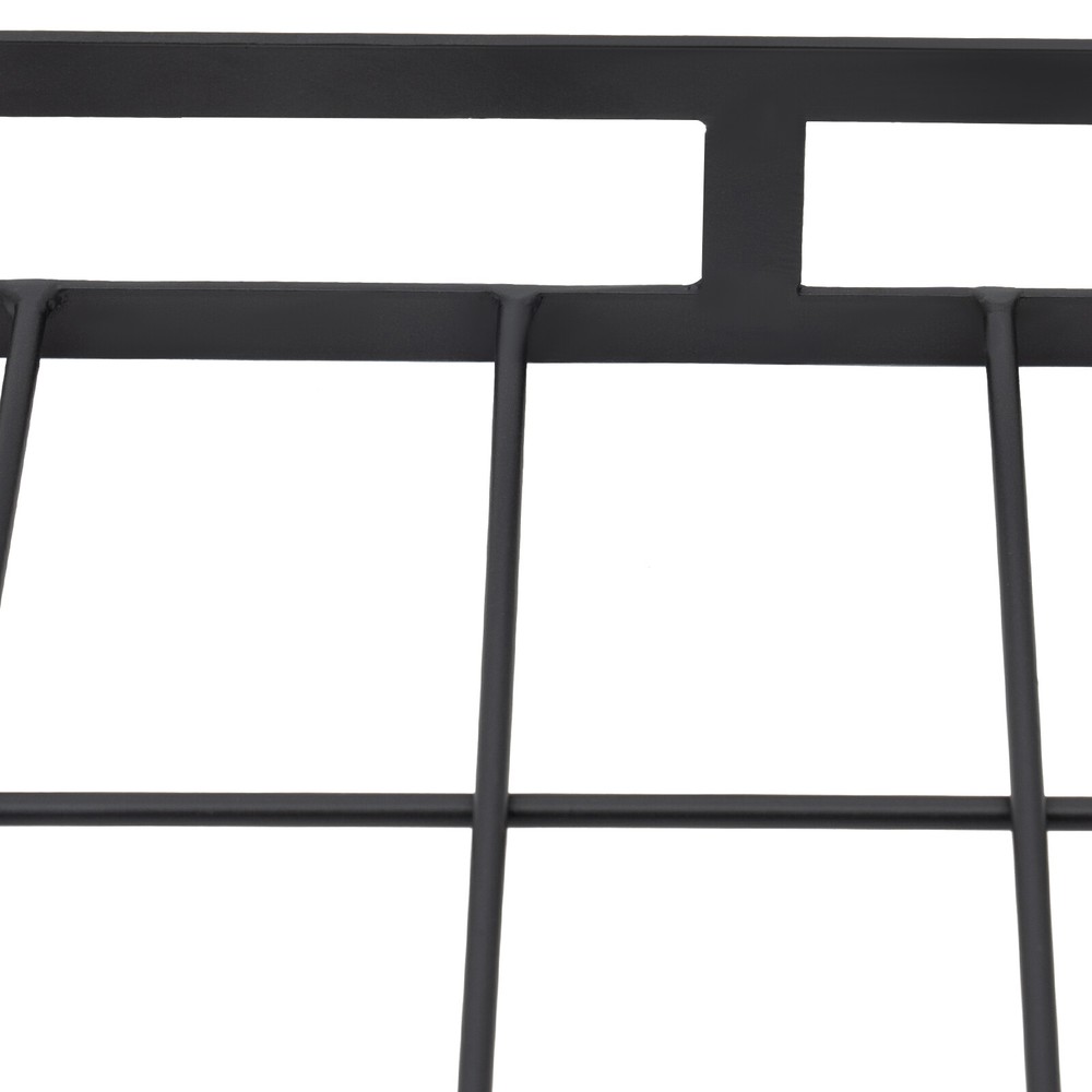 Modern Hanging Pot Holder Pan Hanger Kitchen Ceiling Rack with 12 Hooks Black