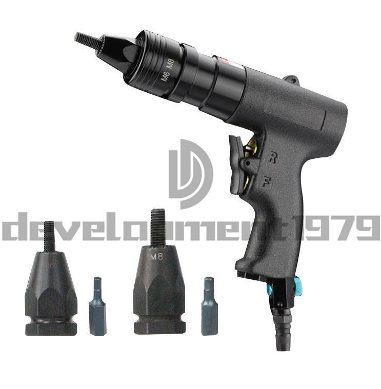 Pneumatic riveting nut gun Riveter Gun Power Riveting Tool Self Locking NEW