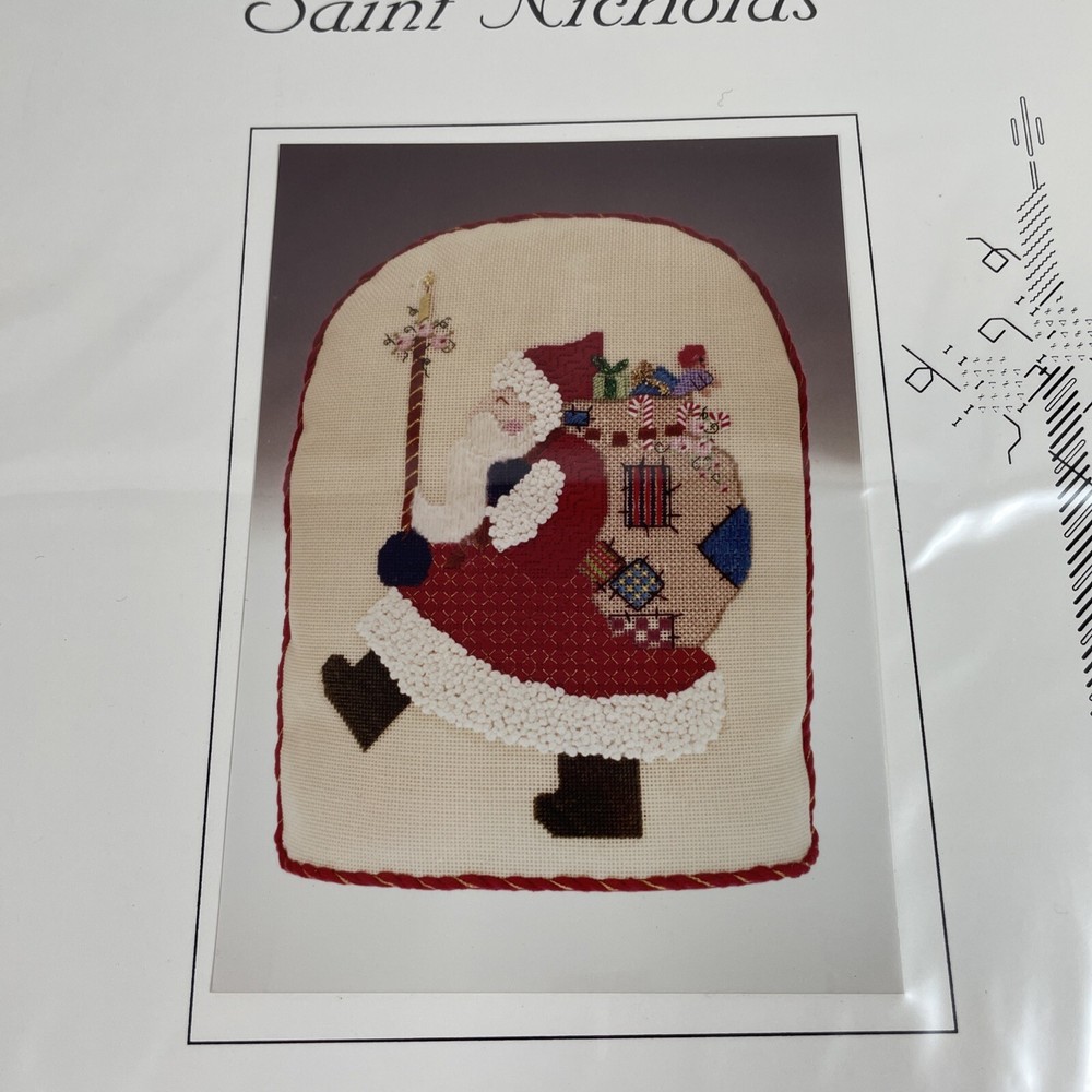 CHARTED NEEDLEPOINT Saint Nicholas by Cheryl Schaeffer, Pattern Booklet