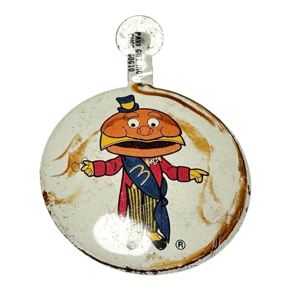 Vintage Mayor McCheese Metal Pin