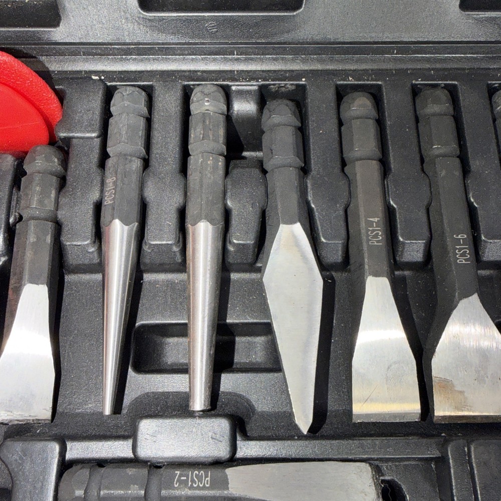 MAC Tools PCS1000K PCS1-1 13pc Interchangeable Punch & Chisel Set W/Case NICE!!