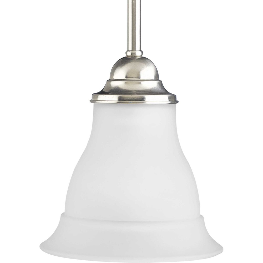 Progress Lighting P5096 Nickel Trinity Single Light 7"W Mini Pendant