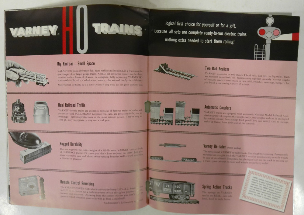 Varney HO Trains 1956 Catalog