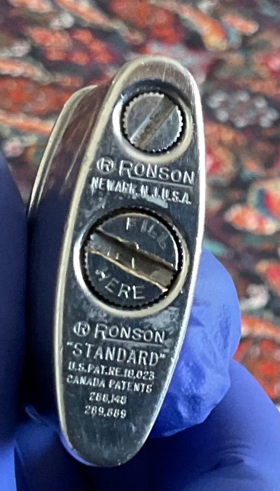 Vintage Ronson Standard Petrol Lighter / Serviced,