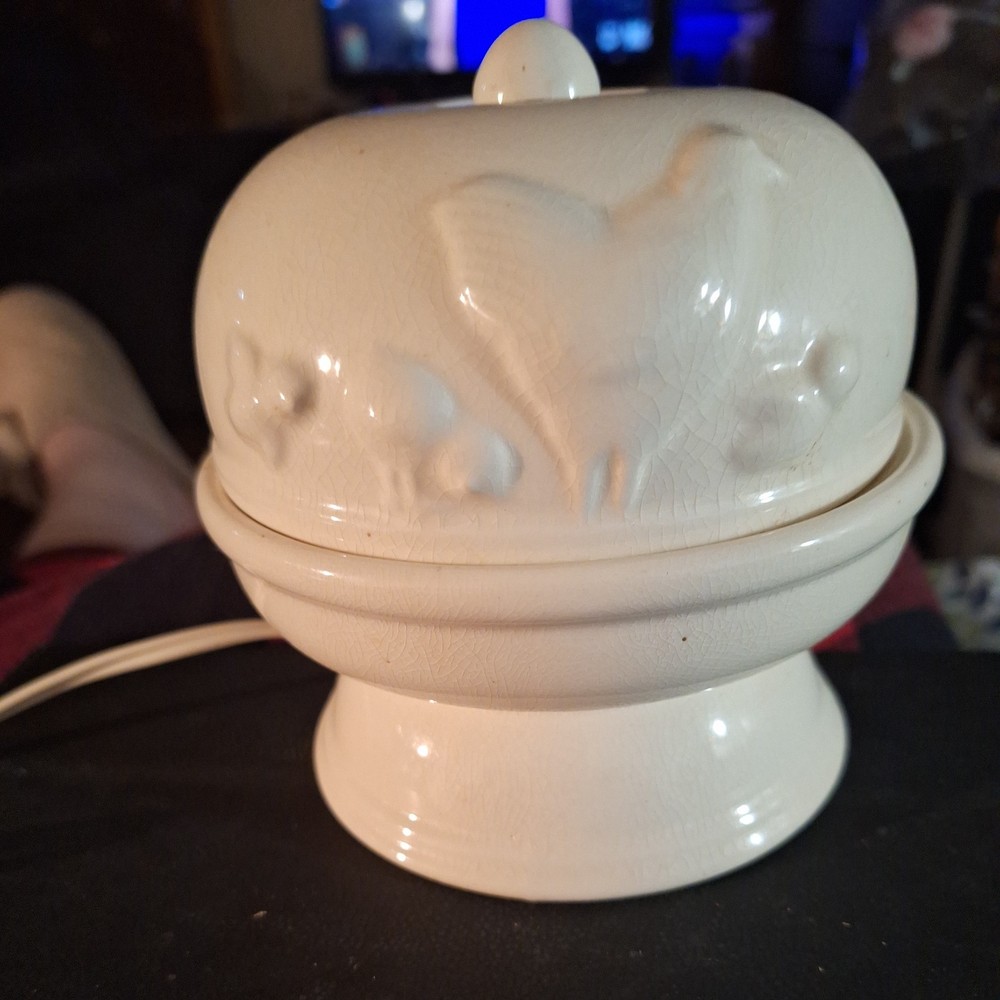 EGG-A-MATIC Vintage Electric Egg Cooker With Instructions Ceramic
