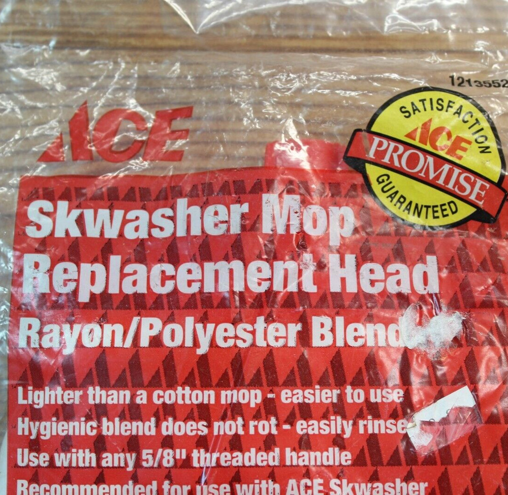 ACE Skywasher Mop Replacement Head - Rayon/Poly Blend Material