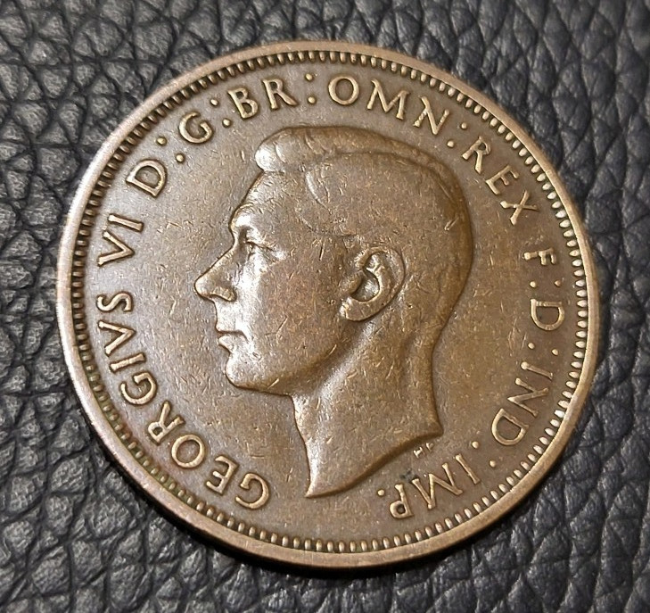 1941 Great Britain Half Penny Coin