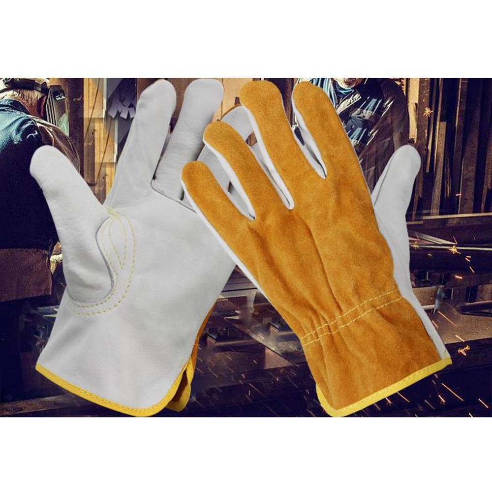 2pcs Fire-resistant And Welder Gloves for