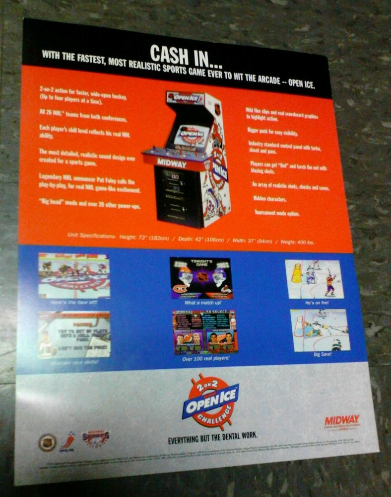 Midway OPEN ICE CHALLENGE flyer- good original