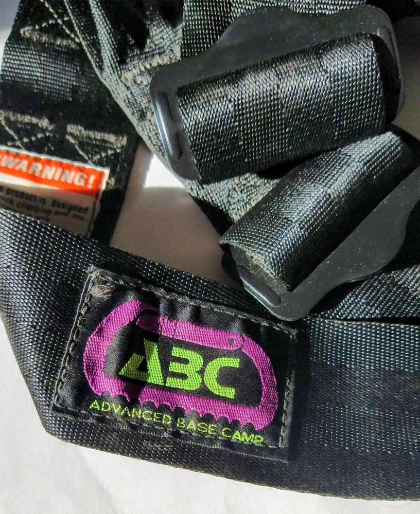ABC Advanced Base Camp Rappelling / Climbing Guide Harness One Size Black