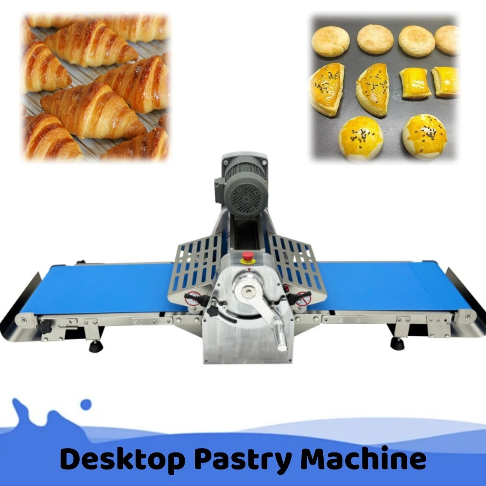 Electric Desktop Pastry Machine Danish Puff Pastry Machine Dough Rolling Machine
