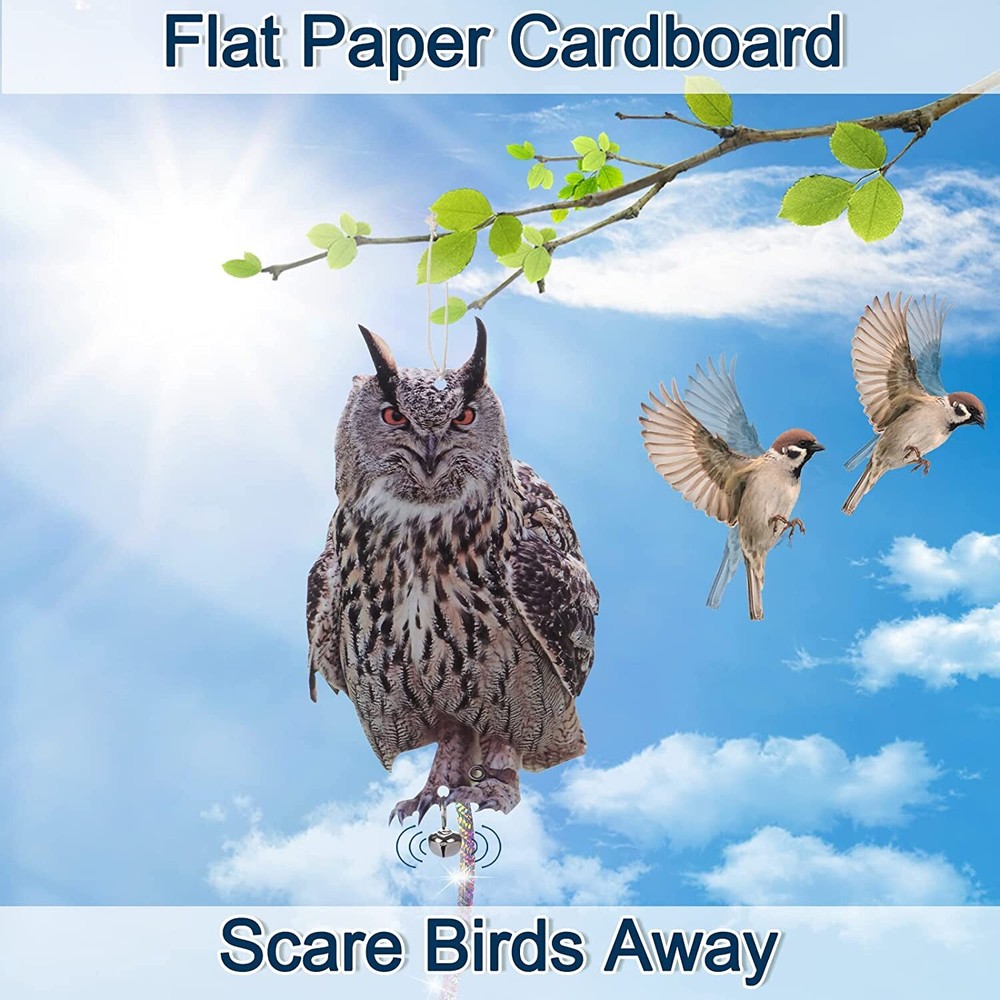 4Pcs Bird Scare Reflective Hanging Decoration, Effective Bird Control Device