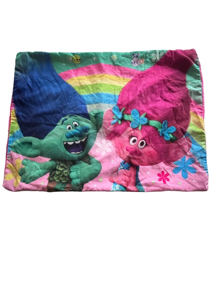 2 TROLLS By Dreamworks pillowcases. Bright fun