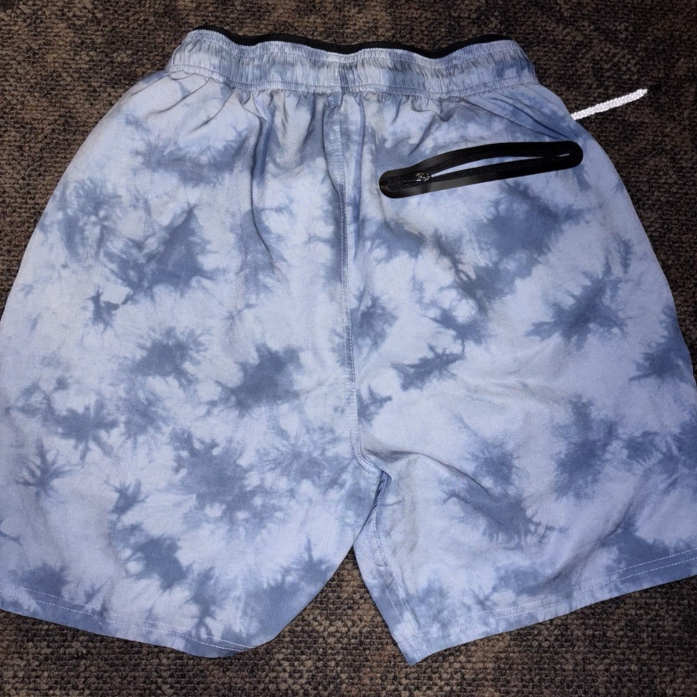 BYLT Premium Basics Mens S 6" Active Training Shorts Drawstring Lined Cloud Dye