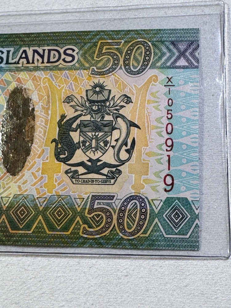 2013 Solomon Island $ 50 Banknote P# 35
