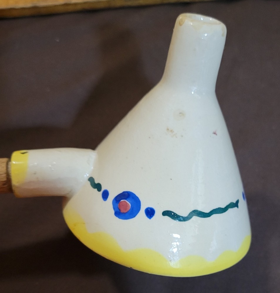 Vintage Handled Funnel Stoneware or Ceramic? Very unique.