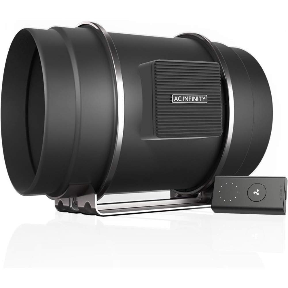 CLOUDLINE S8 PRO, Quiet 8” Inline Duct Fan with 10-Speed Controller, EC-Motor