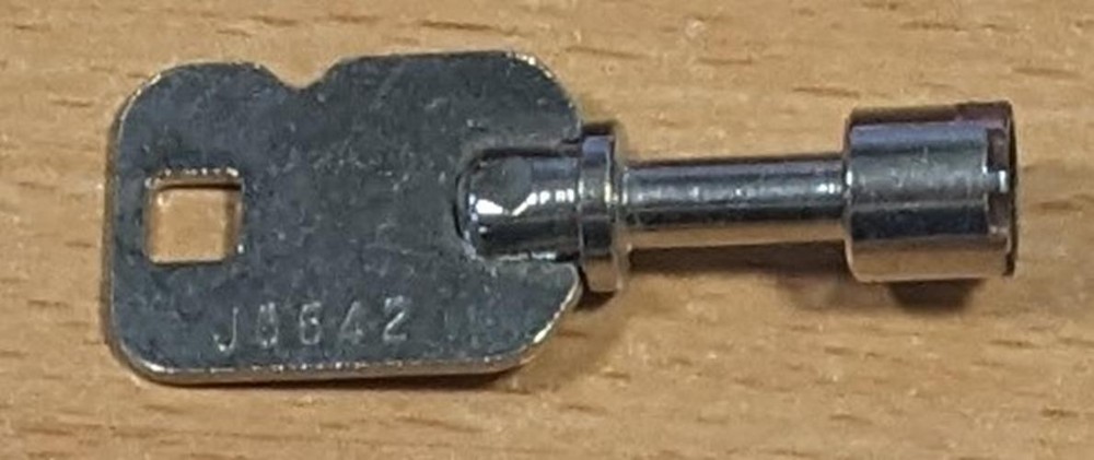 GREENWALD MONEY BOX REPLACEMENT KEY (SAME AS GW 8-166-1) CODED J0642