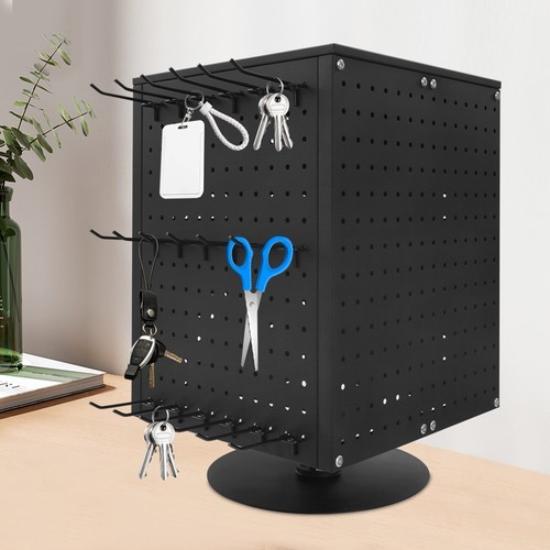 Pegboard Rotating Display Stand 4 Sided Spinning Peg Board Display Peg Board USA