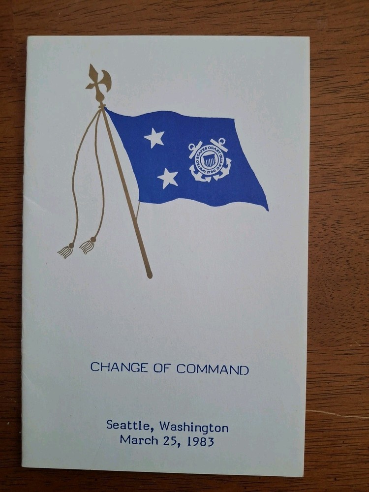13th Coast Guard District Change of Command Program 1983 Seattle Washington