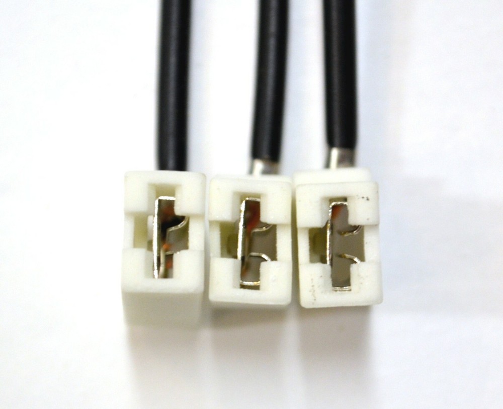 Wire Pigtail Female Ceramic H15 Two Harness Head Light Bulb Socket Connector OE