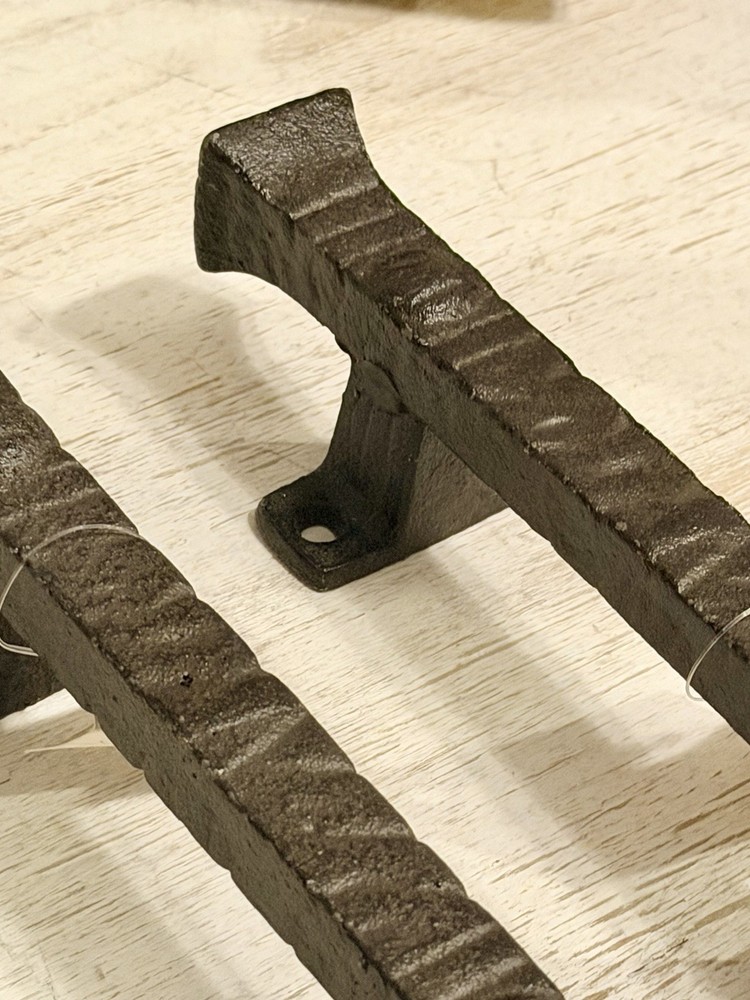 2 Large Cast Iron Rustic Foundry Style Barn Handle Gate Pull Shed Door Handle 9”