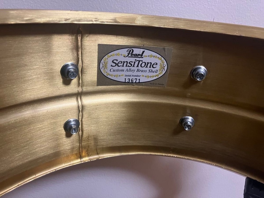 Pearl SensiTone Custom Alloy Brass Shell Snare Drum