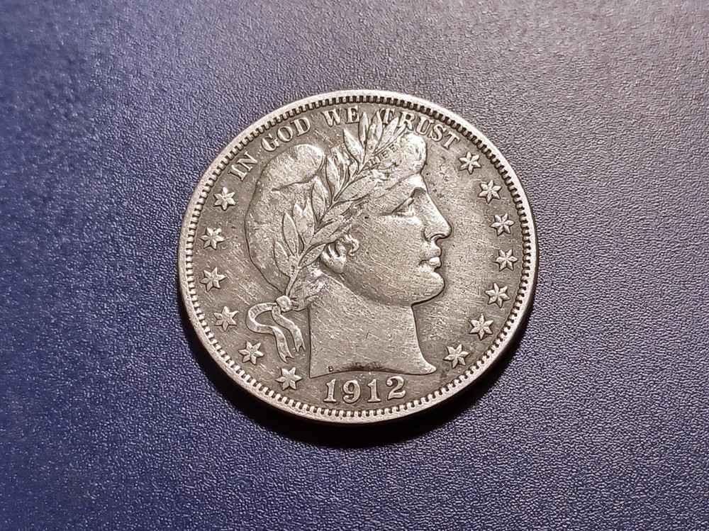 XF 1912-S Barber Half Dollar