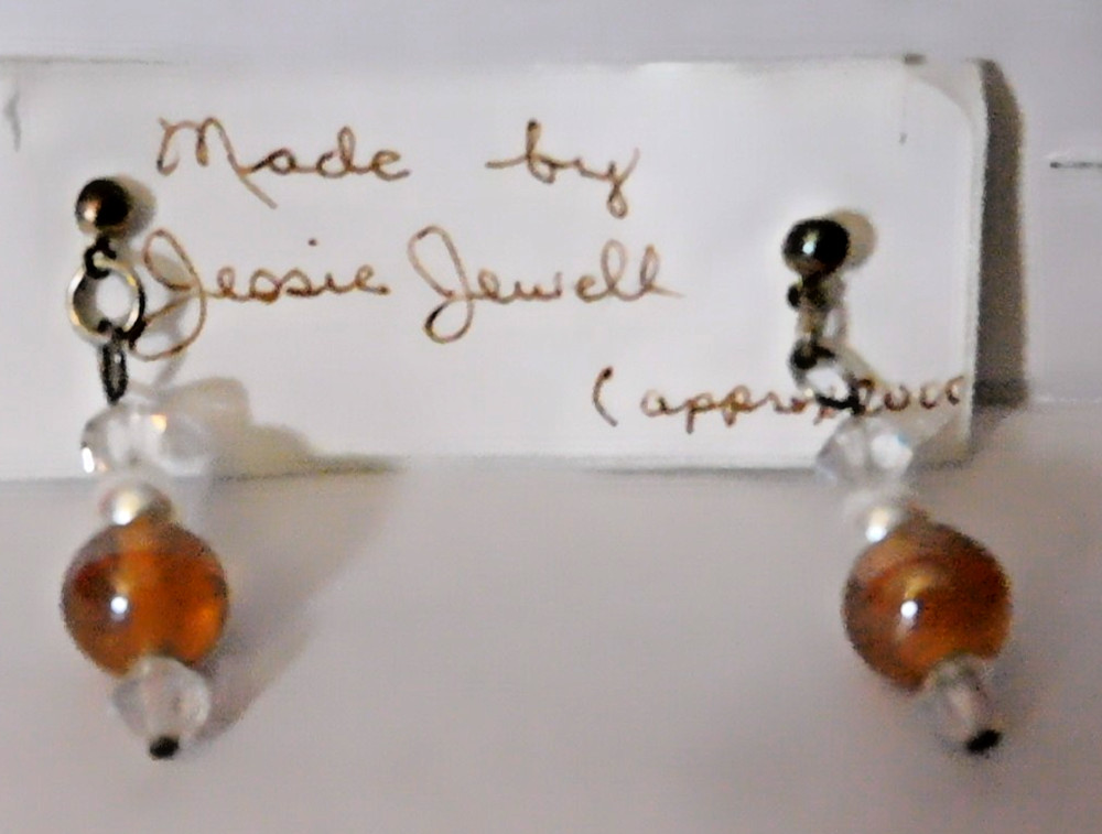 Handmade Beaded Dangle Earrings