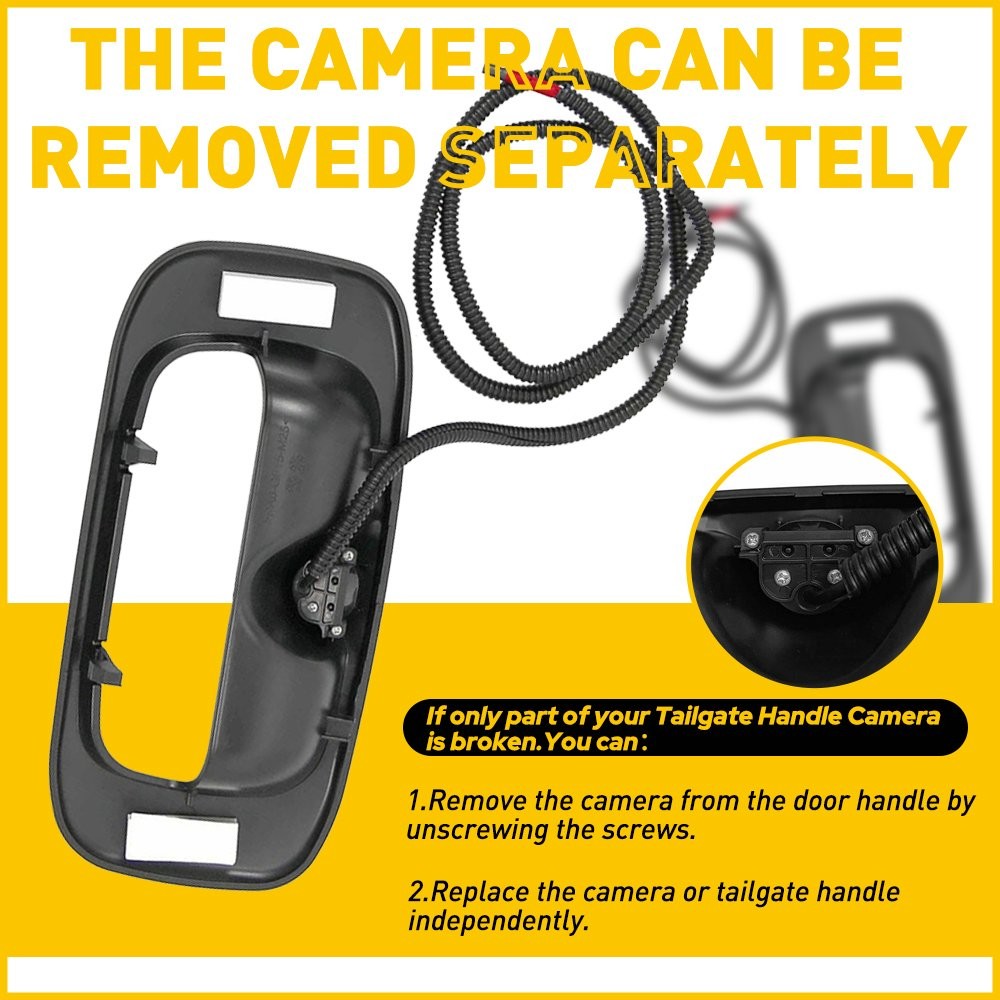 Rear Tailgate Handle Reverse View Backup Camera For 1999-2006 Chevy Silverado
