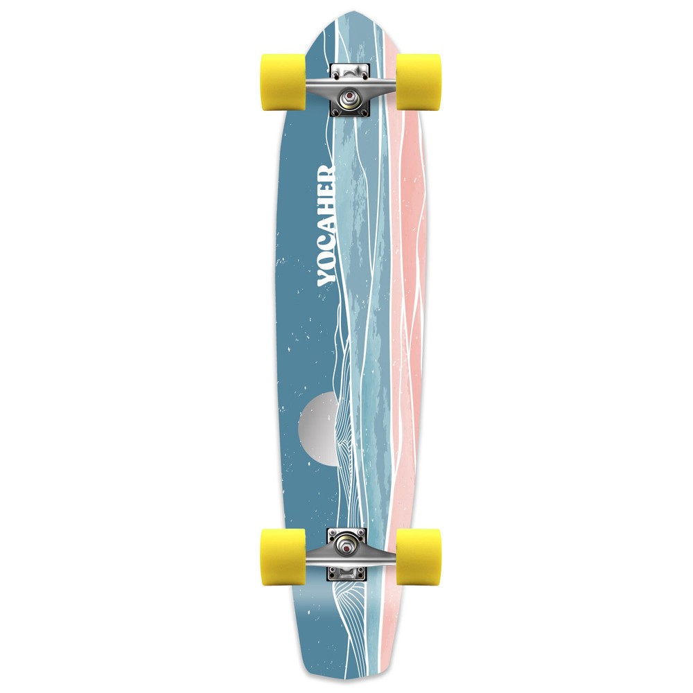 YOCAHER Longboard Complete - Earth Series - Horizon Night