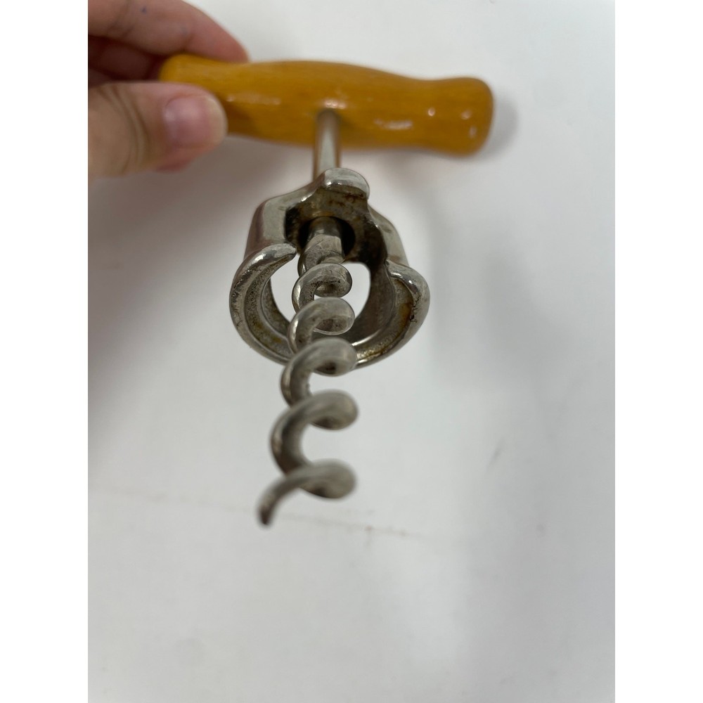 Vintage Wood Handle Corkscrew