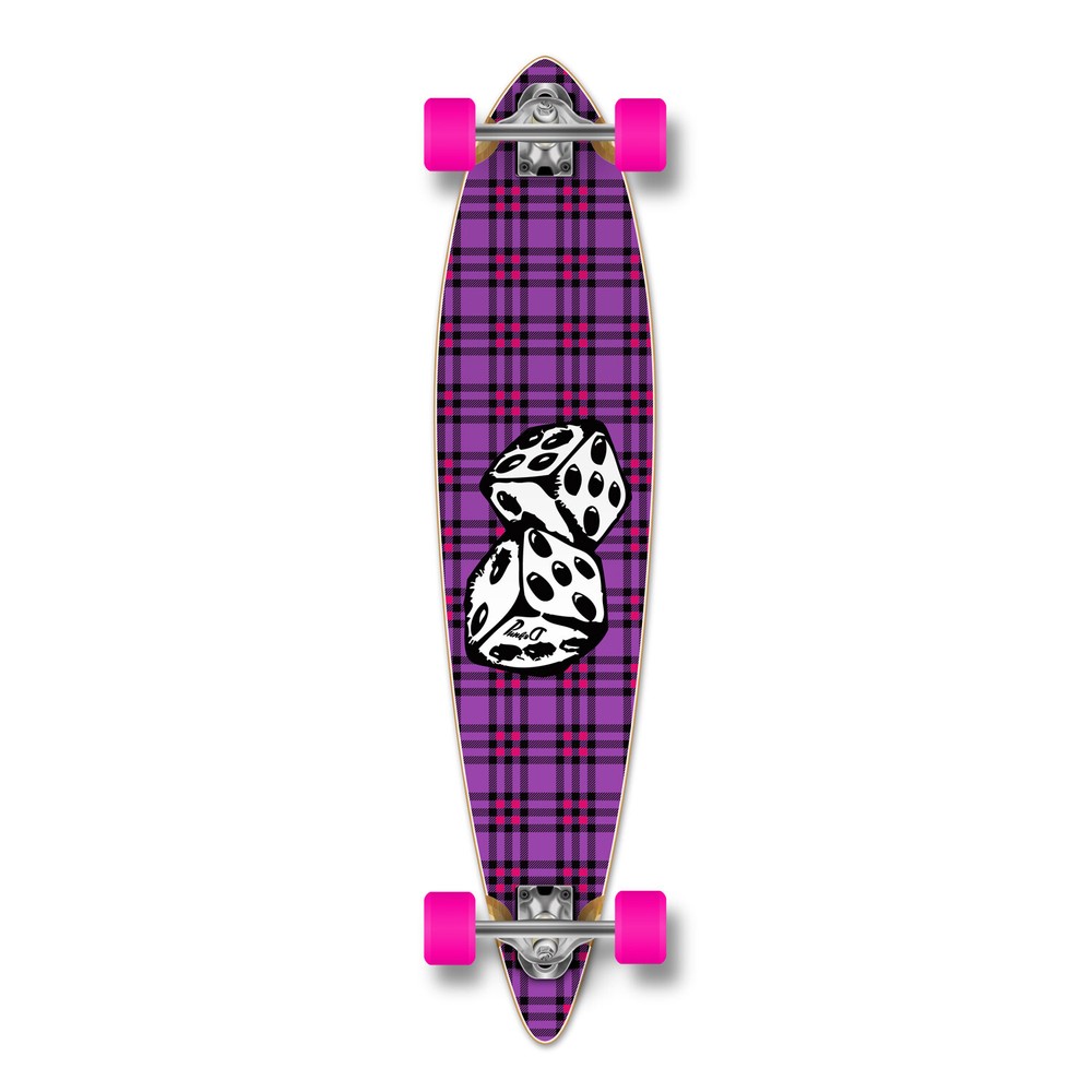 Yocaher Pintail Dice Longboard Complete